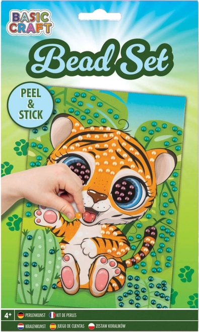 GRAFIX Perlebillede Tigerunge 21x14,5cm