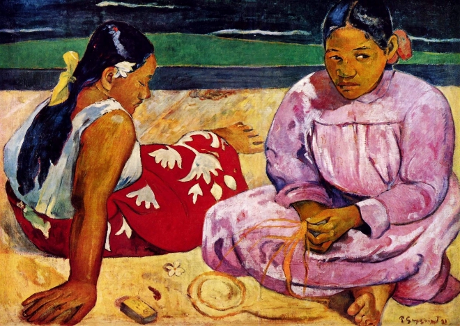 Puslespil Tahitiske kvinder af Paul Gauguin 1000 brikker