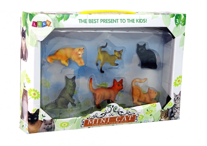 Sæt af 6 figurer Huskatte