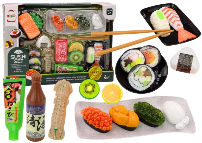 Sushi tilbehør Rejesæt til børn Legetøj 22 dele.