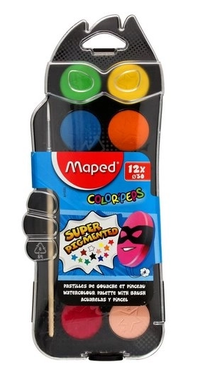 Akvarel farver Maped Color'Peps 12 stykker