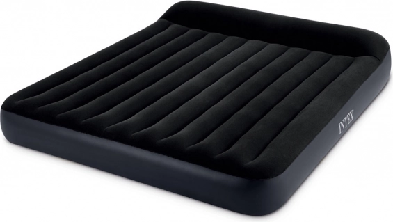 Oppustelig madras med hovedstøtte 183 × 203 × 25 cm INTEX