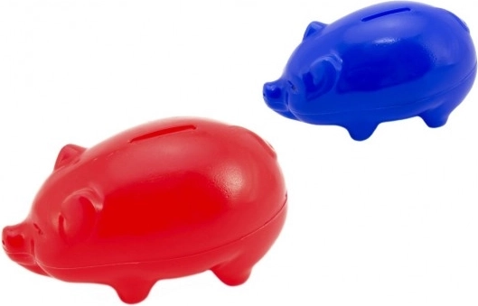 Sparegris af plast 16 cm, 2 farver