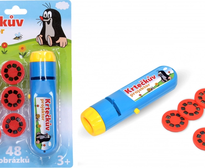 Projektor med billeder af Mulvarpen