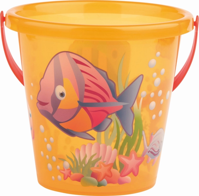 Androni Spand Fisk gennemsigtig diameter 13 cm – Oranžový