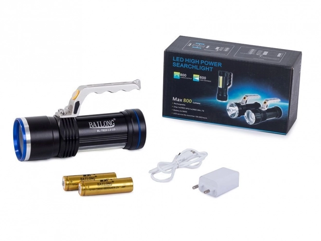 Militær LED lommelygte med Cree XM-L3-U3 Zoom fra Bailong
