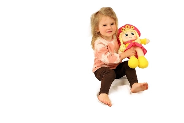 Stofdukke Blomstret 35cm fra 0m+