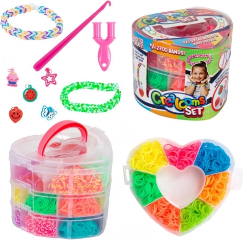 Lav dit eget armbånd - Kreativt sæt med elastikker og værktøj