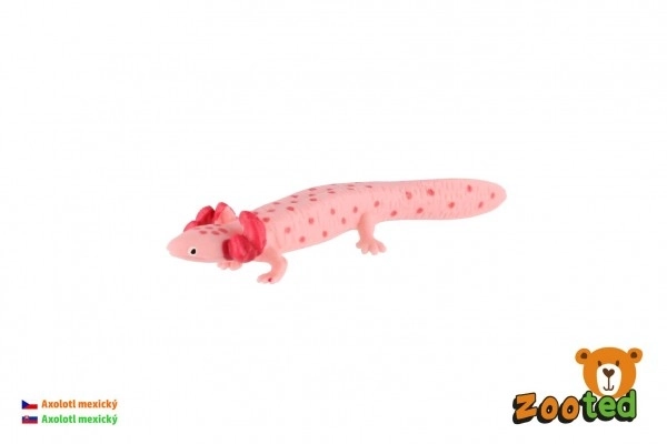 Axolotl mexicansk plastik 8cm i pose