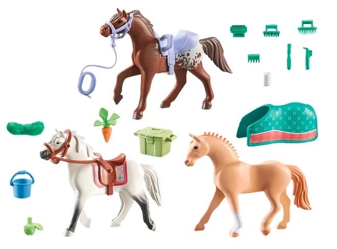 Horses Vandfald - sæt af tre heste