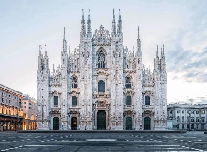 Ikonisk motiv Duomo di Milano