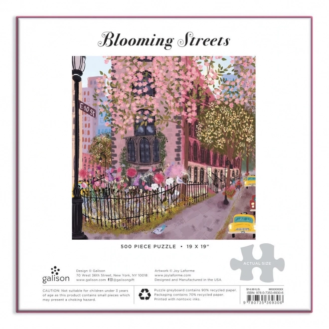 Galison puslespil blomstrende gader