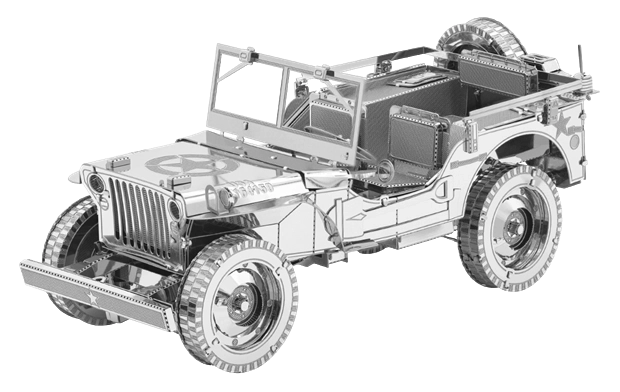 3D metalpuslespil Jeep Willys MB Overland ICONX