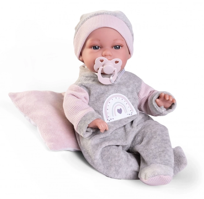 Antonio Juan 70363 TONETA - realistisk babydukke med særlig bevægelsesfunktion og blødt stoflegeme - 34 cm