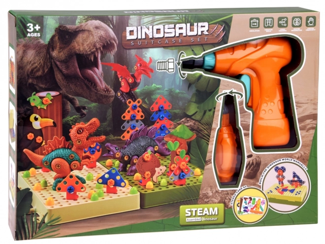 Byggesæt Dinosaurernes Verden med Boremaskine