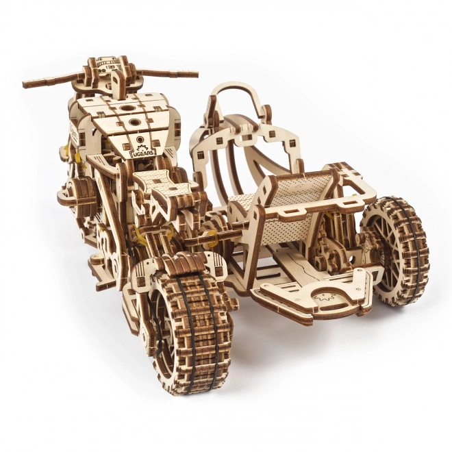 Ugears 3D puslespil Motorcykel med sidevogn 380 stykker