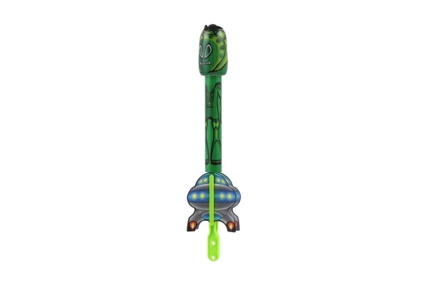 Skydepil med lyd plast 25 cm 4 farver på kort 13x31,5x4cm