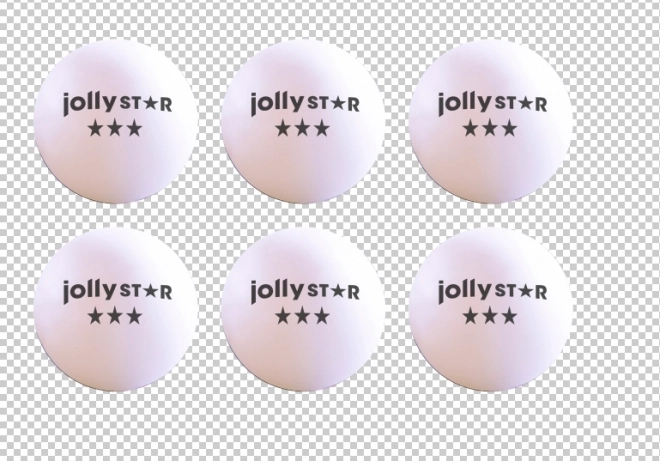 Bordtennisbolde 40 mm JollyStar, 6 stk.