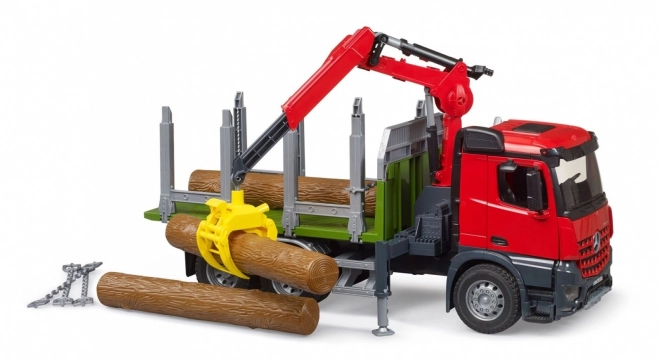 Bruder tømmertransport med hydraulisk kran