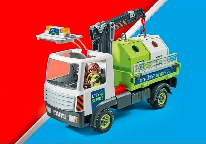 Lastbil med glascontainere City Action 71431