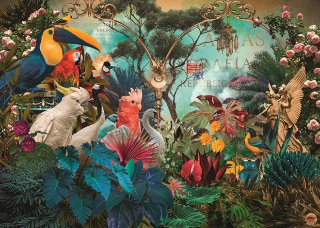 Puslespil HEYE Fauna Fantasies – fuglerig mangfoldighed 1000 brikker