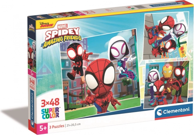 Puslespil CLEMENTONI Spidey og hans fantastiske venner 3×48 brikker