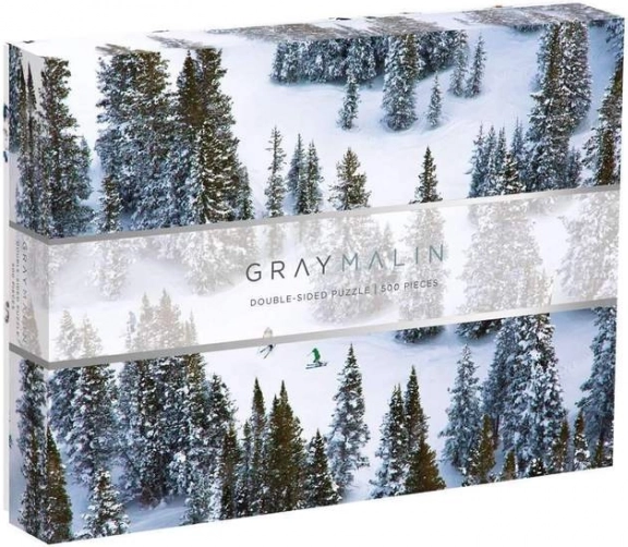 Dobbelt­siddet puslespil SNÍH GRAY MALIN 500 brikker