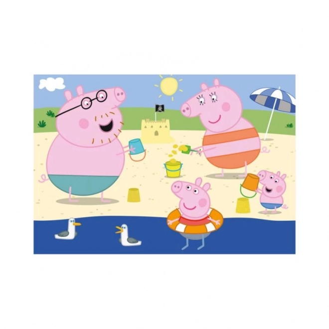 Peppa Pig: På ferie puslespil