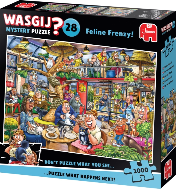 Jumbo Puslespil Wasgij Mystery: Kattens Vanvid 1000 brikker