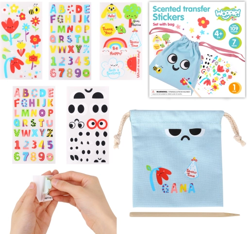 Woopie Art&Fun - Kreativt sæt med magisk taske og dekorative klistermærker