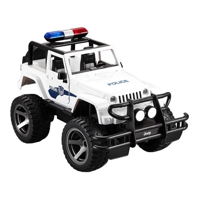 Fjernstyret bil 1:12 Double Eagle (hvid) Jeep (Politi) E550-003