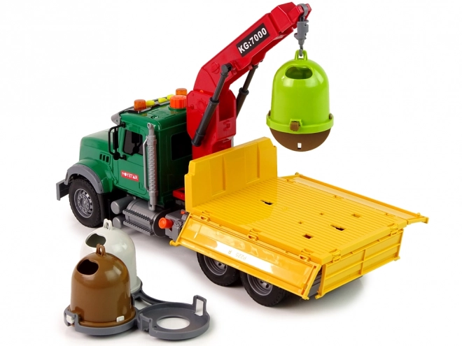 Lastbil Auto Krane Transport Skraldespand Lyd