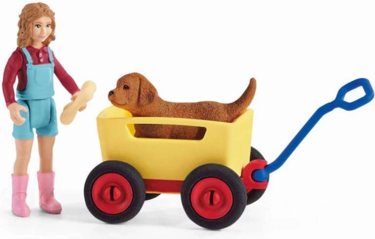 Trækvogn med fungerende hjul