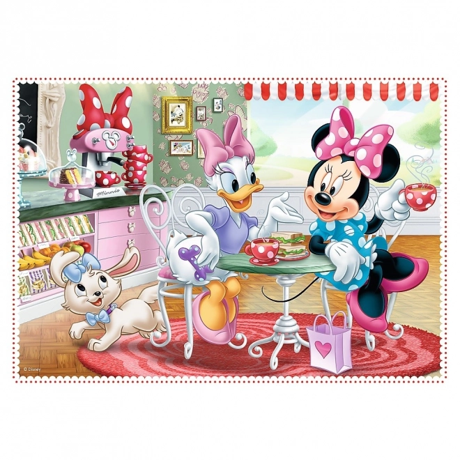 Puslespil 4i1 Minnie med venner