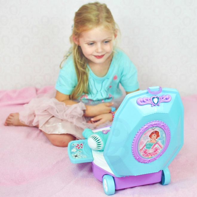 Toiletbord til piger 2-i-1 Smuk salon WOOPIE i kuffert