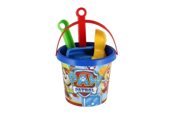 Sæt til sand 5 stk plastik Paw Patrol/Tlapková patrulje blå i net 12x22x12cm 12m+ Wader