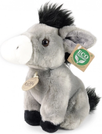 Plysbamset æsel 18 cm ECO‑FRIENDLY Rappa