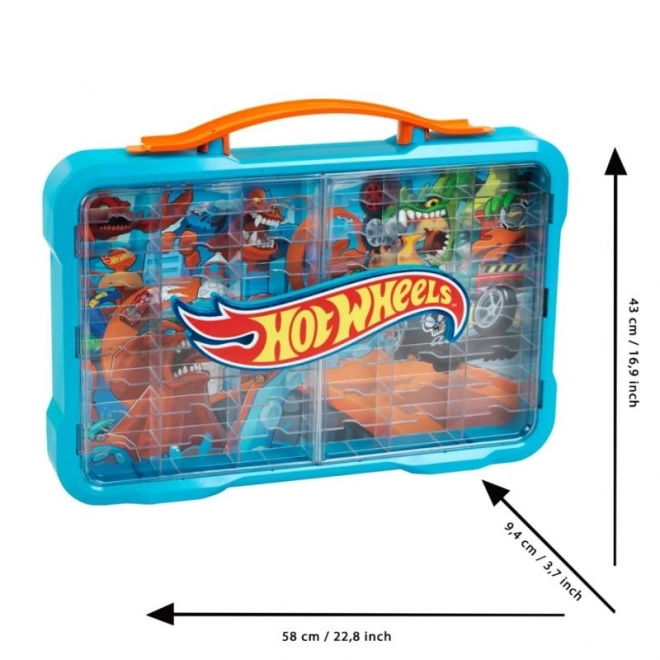 Hot Wheels samlevitrine med belysning