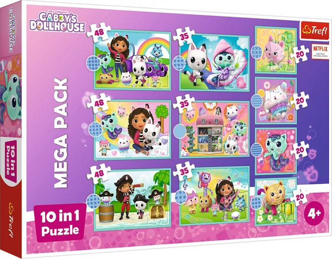 Trefl Puzzle Pro Børn Gabi Kattehuset 10 i 1