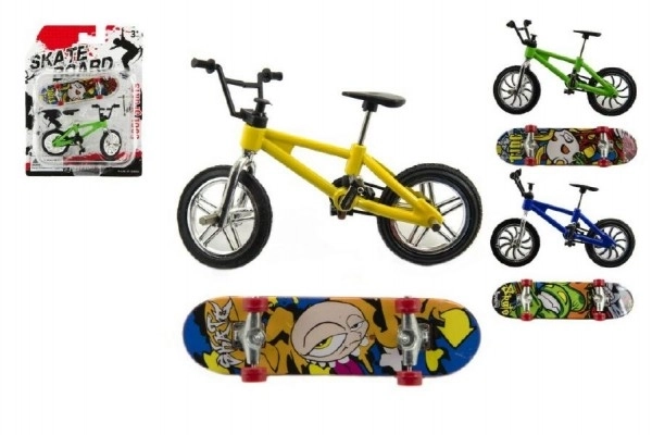 Kolo + finger skateboard skruetrækker plastik 10cm på kort