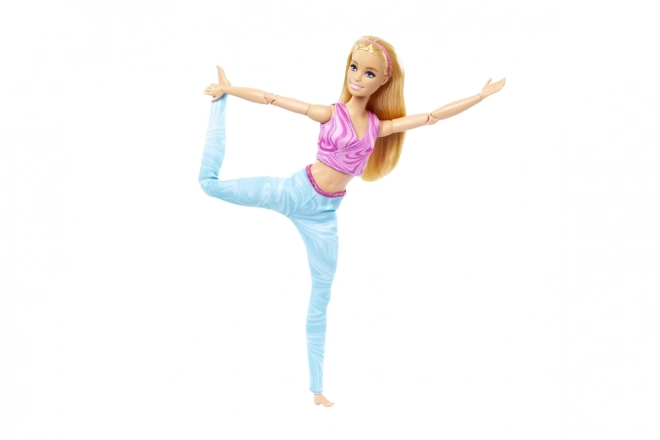 Barbie i bevægelse - Blondine med blå leggings HRH27