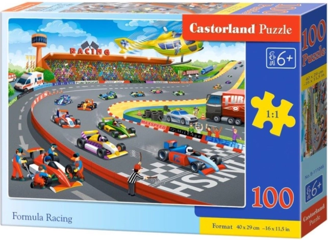 Puslespil 100 brikker Formula Racing