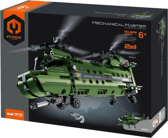 im.master 2-i-1 mekanisk helikopter – byggesæt 393 dele