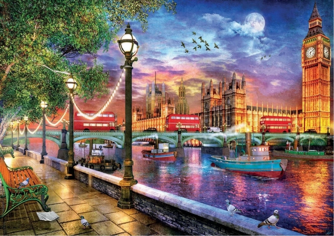 Educa puslespil London ved solnedgang 2000 brikker