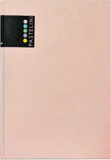Noteshæfte A4 PASTELINI, abrikos, 96 sider, linjeret, mat laminering
