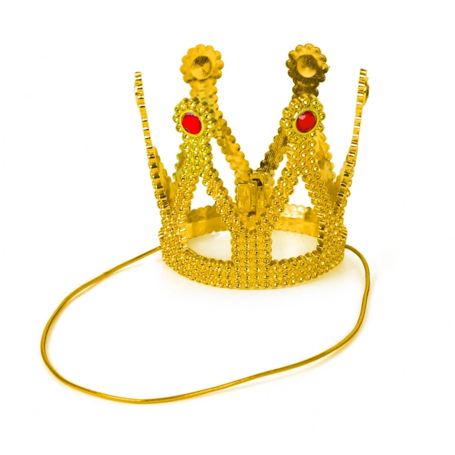 Gylden krone med sten til prinsesser og dronninger