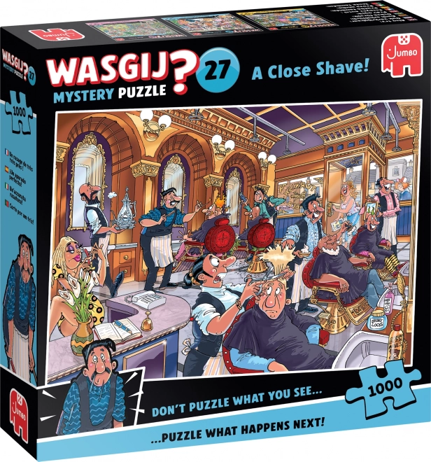 Puslespil Jumbo Wasgij Mystery 27: Gründig Barbering 1000 Brikker