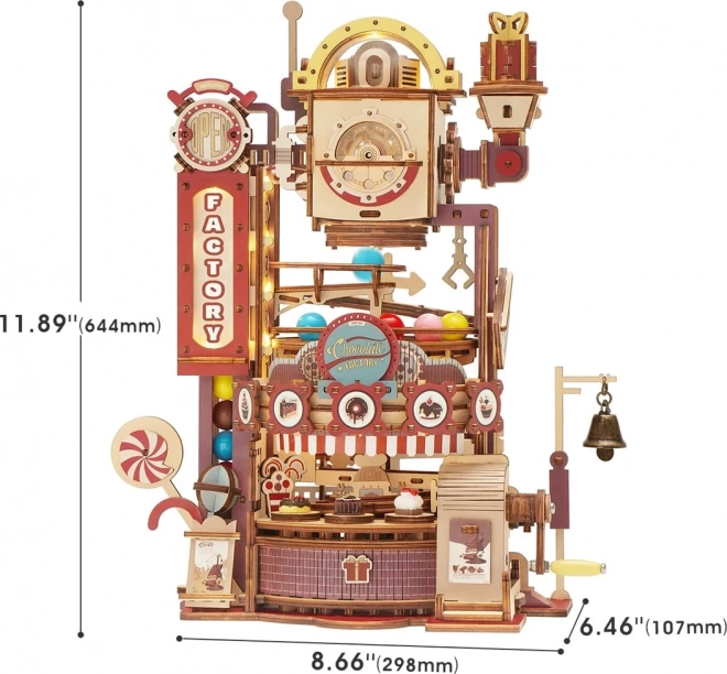 RoboTime 3D puslespil kuglebane Chokoladefabrik