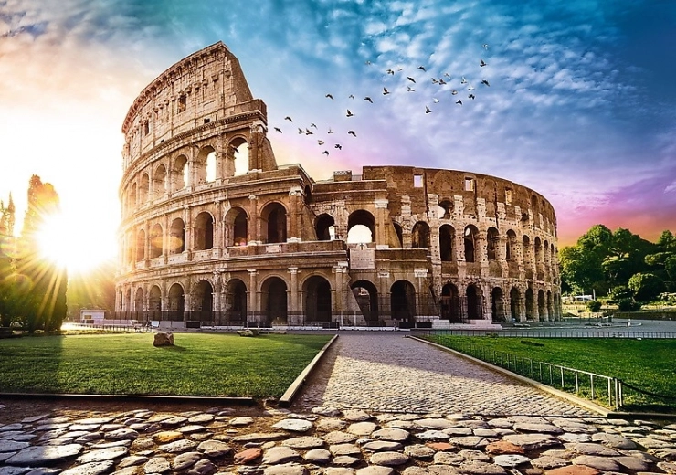 Realistisk motiv af Colosseum