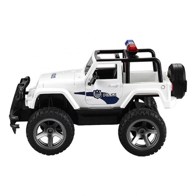 Fjernstyret bil 1:12 Double Eagle (hvid) Jeep (Politi) E550-003